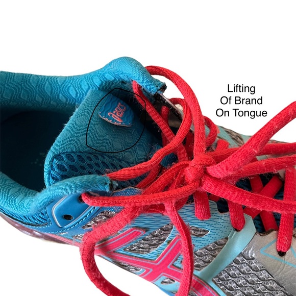 Asics Gel Cumulus 17 Women’s size 7 Silver Blue Pink Athletic Sneaker T5D8N - Picture 12 of 14